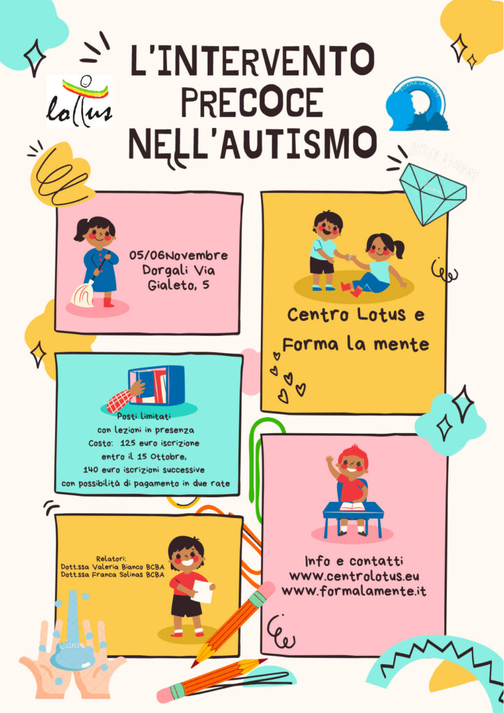 L'INTERVENTO PRECOCE NELL'AUTISMO - Centro Lotus Sassari